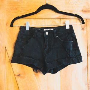 5/$20 Black Jean Shorts